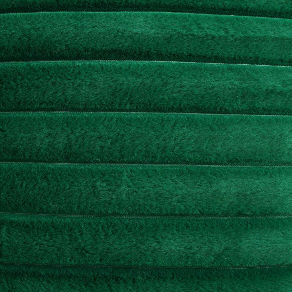Futei Emerald Green Striped Decorative Throw Pillow Covers 16X16 Inch Set Of 2,Square Winter Decorations Couch Pillow Case,Soft