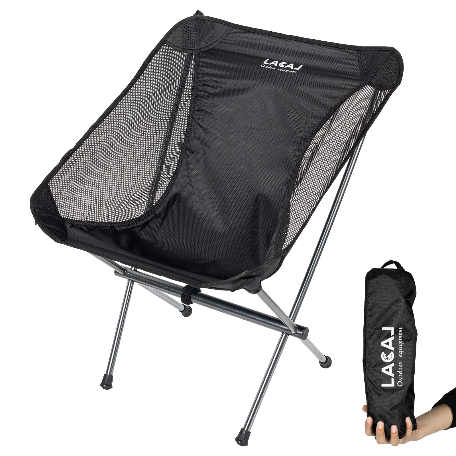 G2 GO2GETHER Ultra-Light Folding Camping Chair, Lightweight Rip-Stop Fabric, Durable Aluminum Alloy Frame, Breathable Mesh, Easy