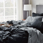 Bedsure Black Full Size Comforter Sets - 7 Pieces Reversible Comforter Set Full Bed In A Bag With Comforters, Sheets, Pillowcase