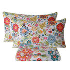 Bedlifes King Sheet Set Microfiber Floral Spring Flower Deep Pocket 4 Piece