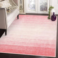 Wonnitar Modern Ombre Washable 4x6 Rug, Light Pink Rugs for Girls Bedroom, Soft Non-Slip Nursery Area Rug, Contemporary Non-Shed