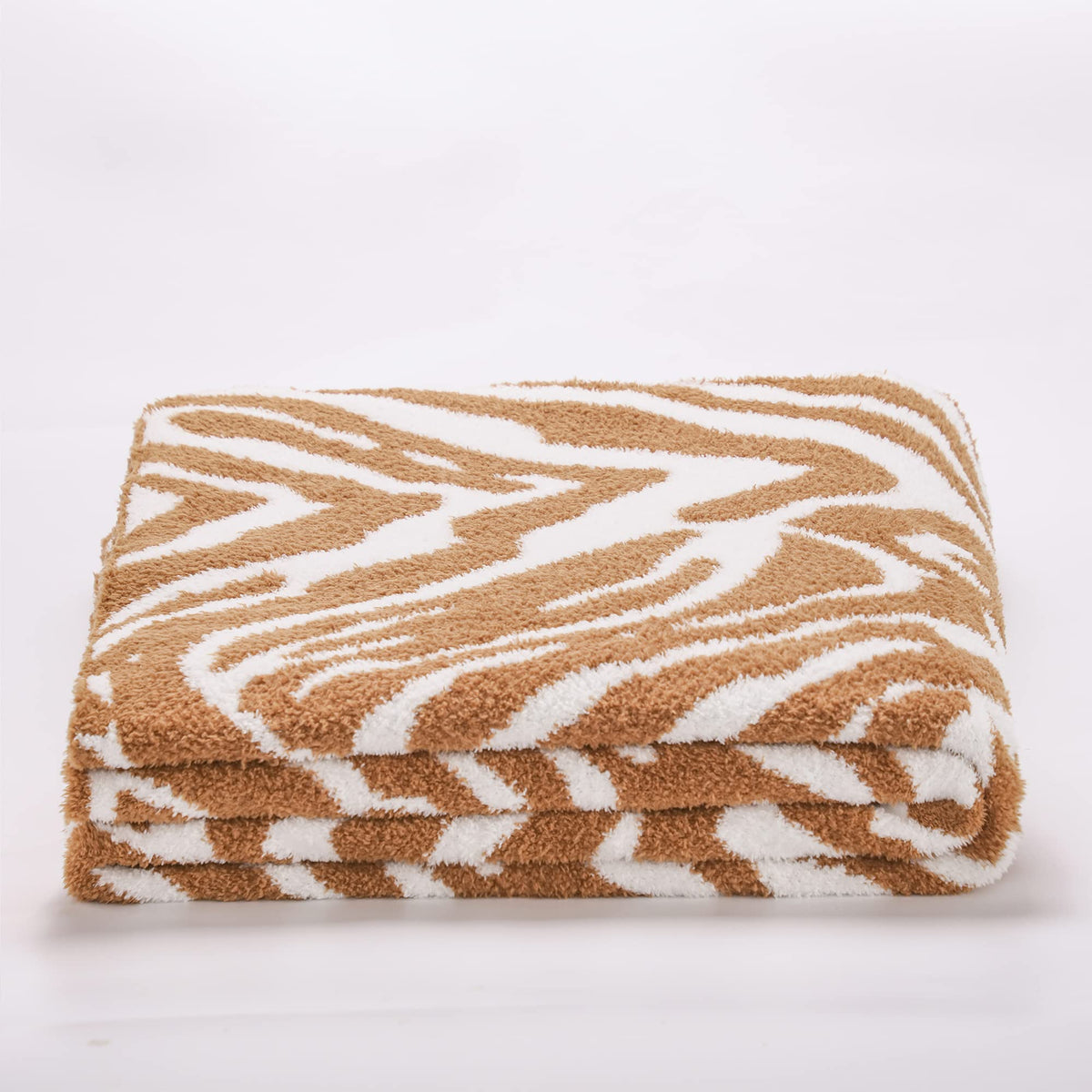 Polyester Microfiber Fluffy Animals Zebra Print Stripes Knitted Throw Blanket Super Soft Cozy Thick Throw Blanket For Sofa Couch
