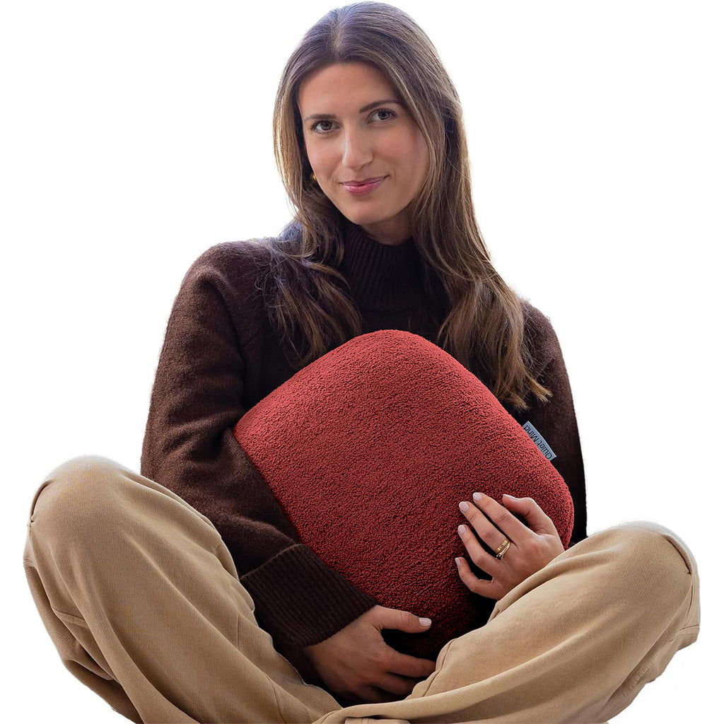 Quiet Mind The Original Weighted Pillow For Adults - (Small, Chili Oil, 6 Lbs) - Weighted Body Pillow - Versatile Cooling Body P