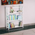 Casual Home Montego 3-Shelf White Fold Bookcase, 27.5" Wide