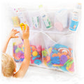 Tub Cubby Original Bath Toy Storage  Hanging Bath Toy Holder, With Suction & Adhesive Hooks, 30inchX23inch Mesh Net Shower Caddy For