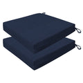 Honeycomb Outdoor Cushion Set 20' X 20', Textured Solid Indigo Blue Dining Patio Cushions