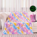 Yjlmly Glow In The Dark Unicorn Blanket, Unicorn Gifts Toys For Girls, Soft Pink Girls Blanket For 2 3 4 5 6 7 8 9 10 Year Old G