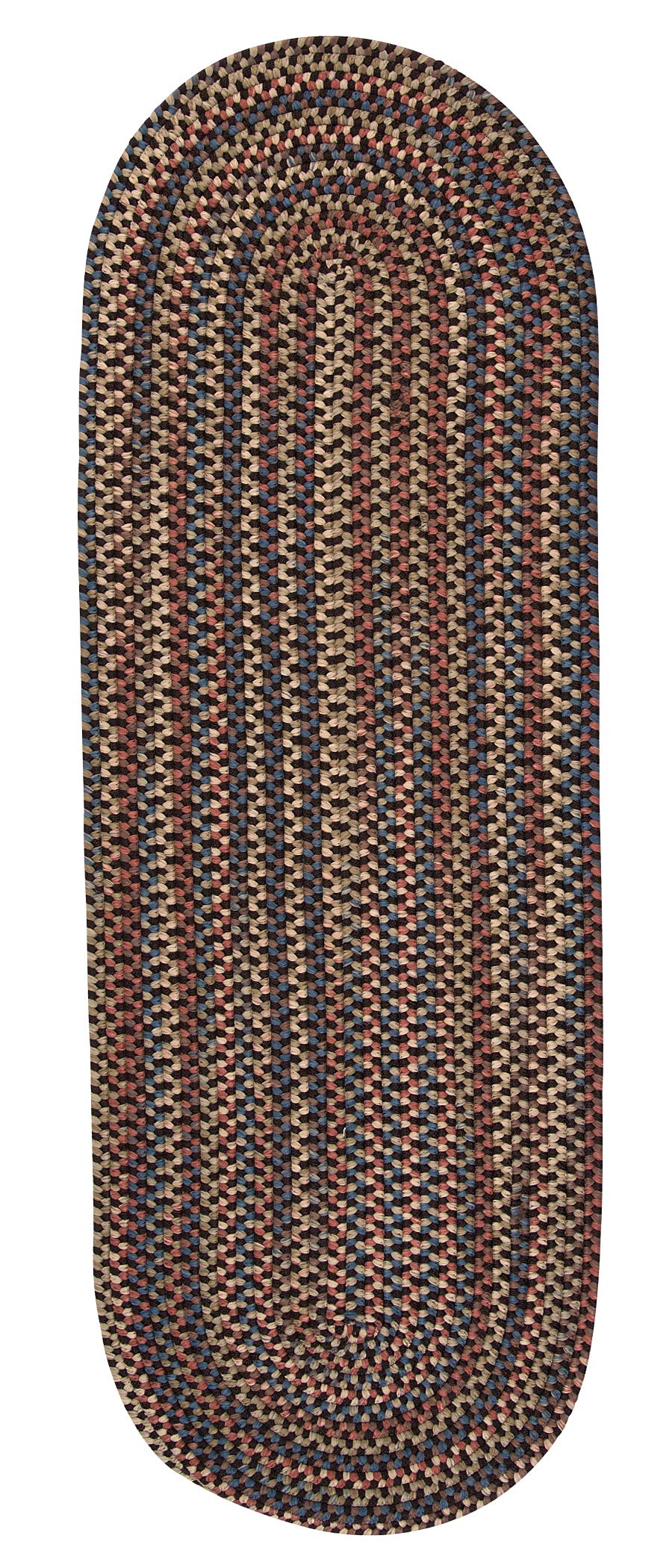 Colonial Mills Cedar Cove Runner Rug 2X11 Dark Brown