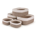 VIRETH HAUS Storage Baskets for Shelves, 5 Pack, 2 Sizes Organizer Bins