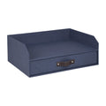 Bigso Box Of Sweden Walter Letter Tray | Paper Tray Organizer For A4/Letter Size Documents W/Full-Width Storage Drawer, Horizont