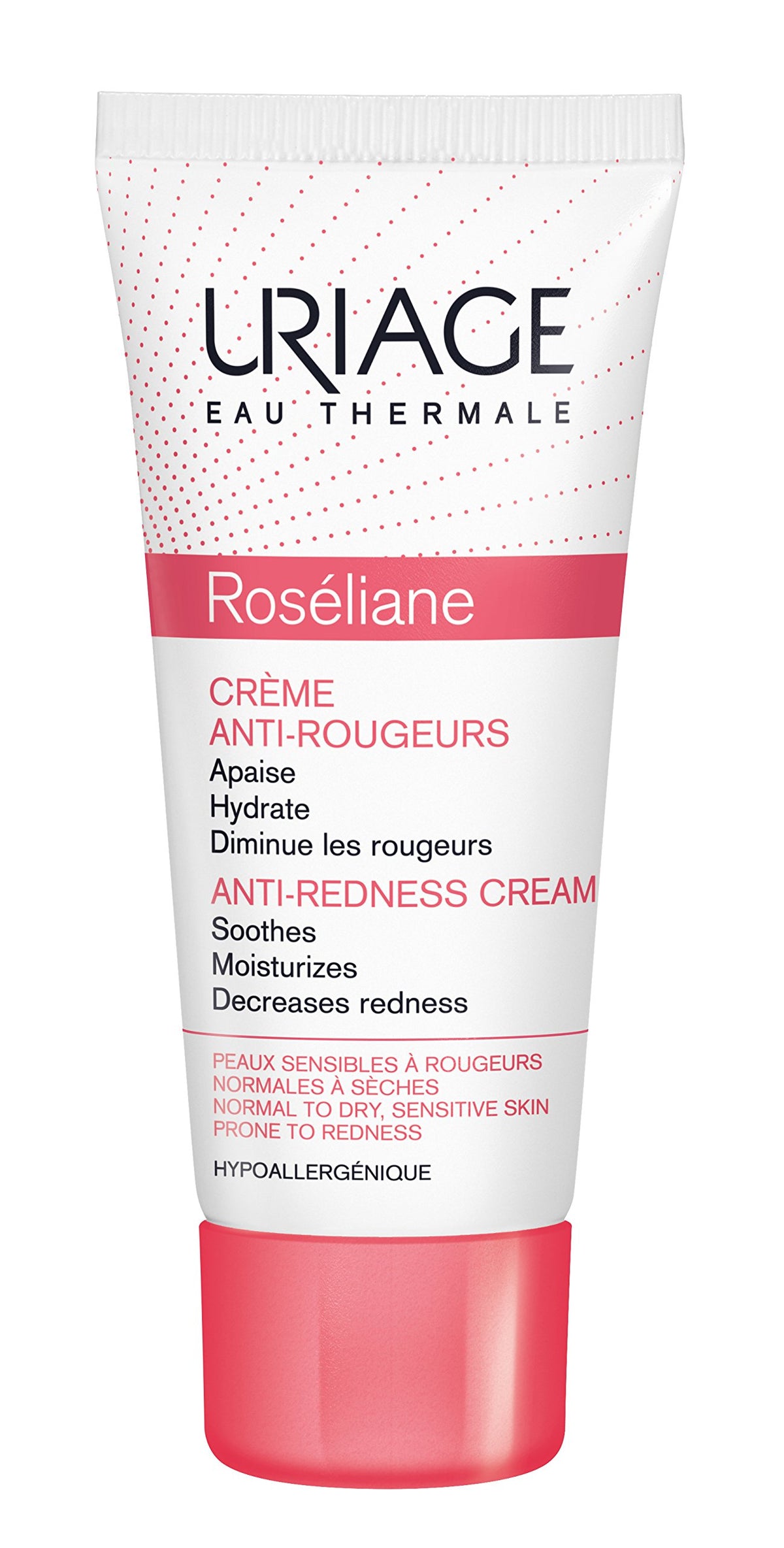 Uriage Roseliane Redness Relief Face cream 135 floz  Hydrating Moisturizer for Sensitive Skin Prone to Redness  Soothes and Decr