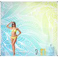 HIHOHO Beach Blanket Waterproof Sandproof Beach Mat for 1-8 Adults Quick Drying Durable Outdoor Picnic Mat for Beach Festival Tr