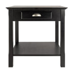 Winsome Wood Timber Occasional Table, Black, 21.97 x 21.97 x 22.05 inches