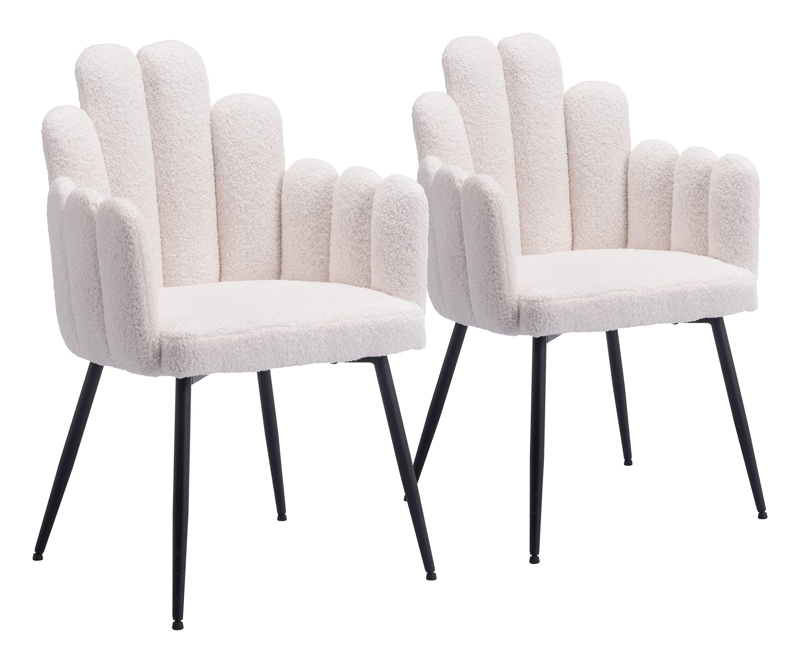 Zuo Noosa Dining Chair (Set of 2) Ivory