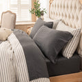 Pure Era Jersey Knit 3Pc Bed Sheet Set 100% T-Shirt Heather Cotton Super Soft Comfy Breathable Fits Mattress Up To 20'' Extra De