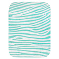 Everything Comfy Zebra Print Decorative Throw Blanket, 42X60 Inch, Teal/White
