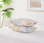 Southshore Fine Living, Inc. Tropical Print Pillow Covers 26'X26' Set Of 2, Euro Sham Covers, Quilted Pillow Shams 26X26 To Ma