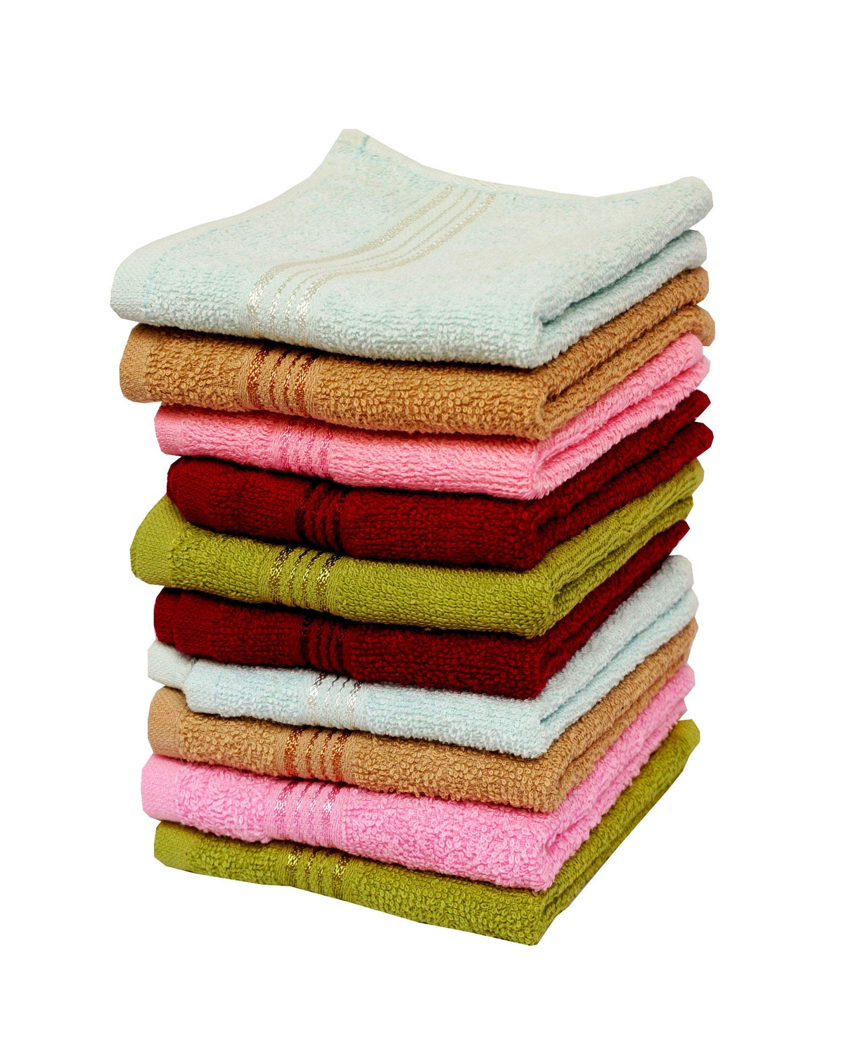 Space Fly 500 GSM Cotton Fresh Loom Face Towel for Women | Towel Hanky for Men | Baby face Towels Newborn | Soft Hand Napkins fo