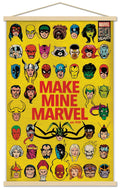 Trends International Marvel Comics - Marvel 80th Anniversary - Group Wall Poster, 22.375 x 34, Print and Beechwood Hanger Bundle
