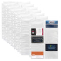 Business Card Sleeves For 3 Ring Binder - Pack Of 50 - Business Card Sleeve Holds 10 Per Side And 20 Per Page - Compatible With