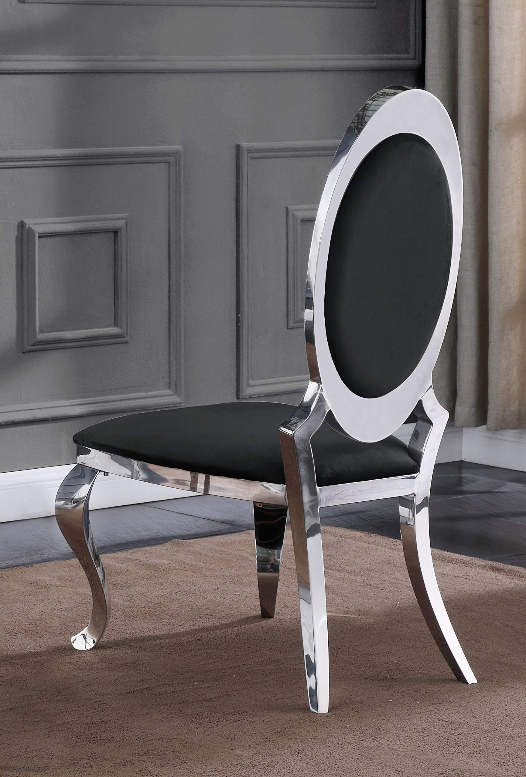 Best Quality Furniture Sc182 Dining Chairs, Black