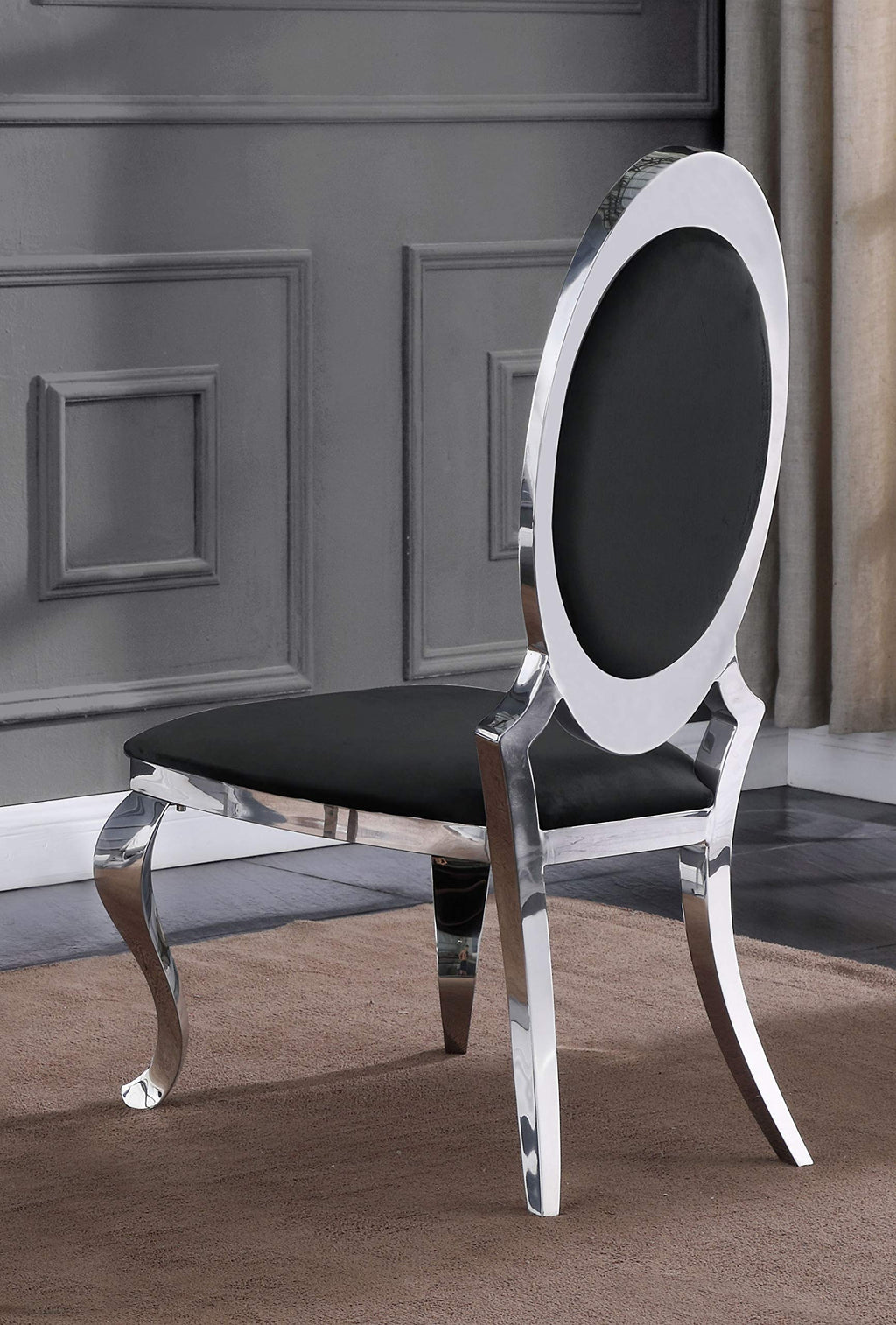 Best Quality Furniture Sc182 Dining Chairs, Black