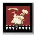 Stupell Home D  cor Chef With Pizza Dough Wall Plaque, 12 x 0.5 x 12, Proudly Made in USA