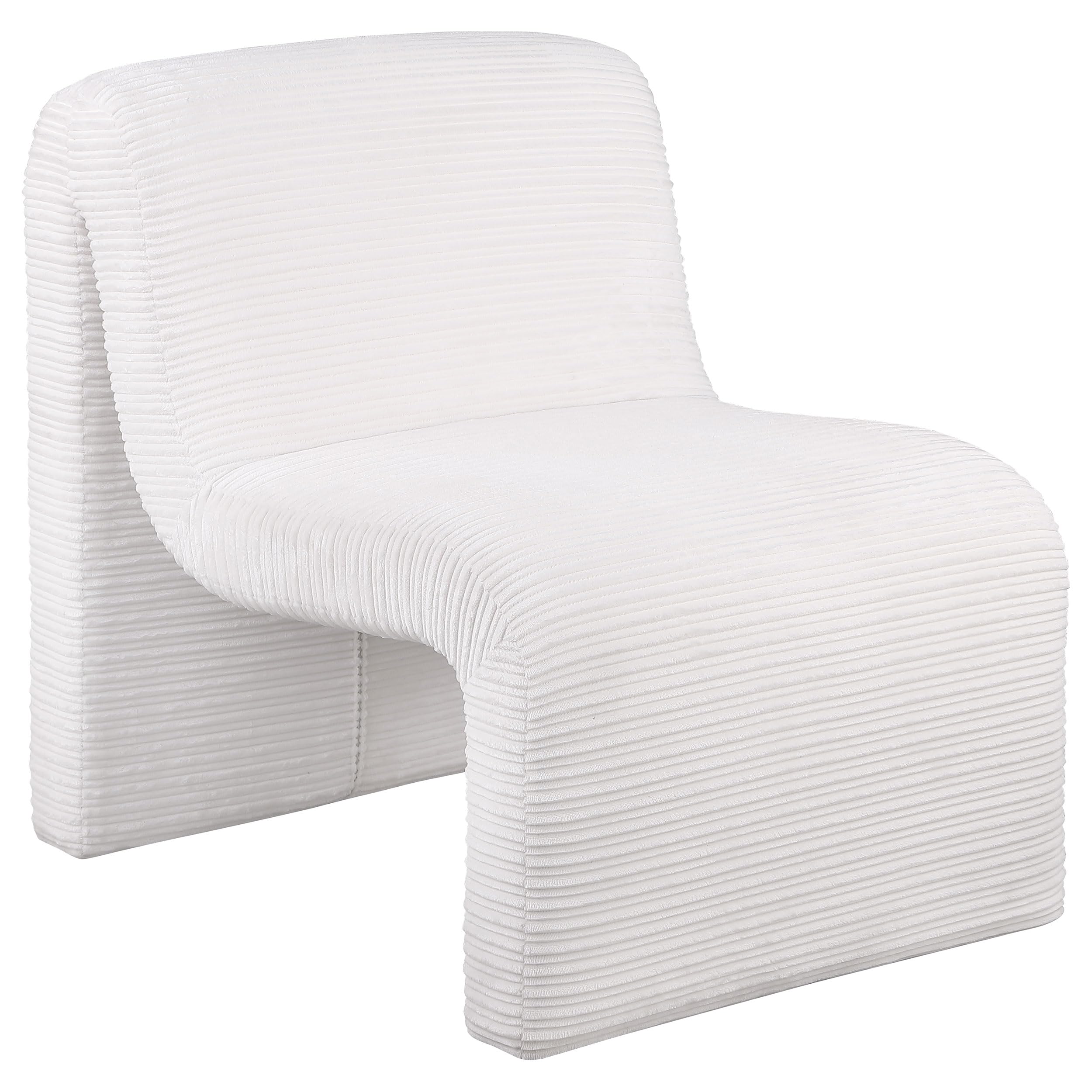 Coaster Home Furnishings Drayton Upholstered Curved Armless Accent Chair