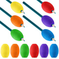 Outus 12 Pieces Pen Grip Kids Adult Egg Pencil Pen Grip Handwriting Pen Grips Foam Pen Grips Pen Writing Aid Holder Soft Cushion