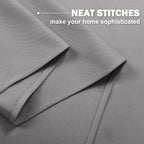 Nicetown Kitchen Window Curtains Over Sink, 30 Inch Long For Small Window Curtains Short Drapes For Bedroom, Half Window Tiers For Bathroom Nursery, W52 X L30 In Per Panel, Silver Grey, 2 Pcs