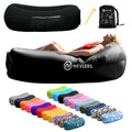 Nevlers 450Lbs Cap Outdoor Inflatable Couch for Camping in Black | Tough 210T Polyester Air Chair Inflatable Lounger | Inflatabl