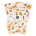 Puppington Dog Halloween Kitchen Towels - Halloween Dish Towels - Fall Decor - Thanksgiving Dog Tea Towels - Helping Harvest Hou