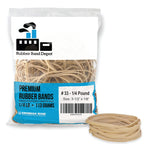 Rubber Bands, Rubber Band Depot, Size #33, Approximately 205 Rubber Bands Per Bag, Rubber Band Measurements: 3-1/2' X 1/8' - 1