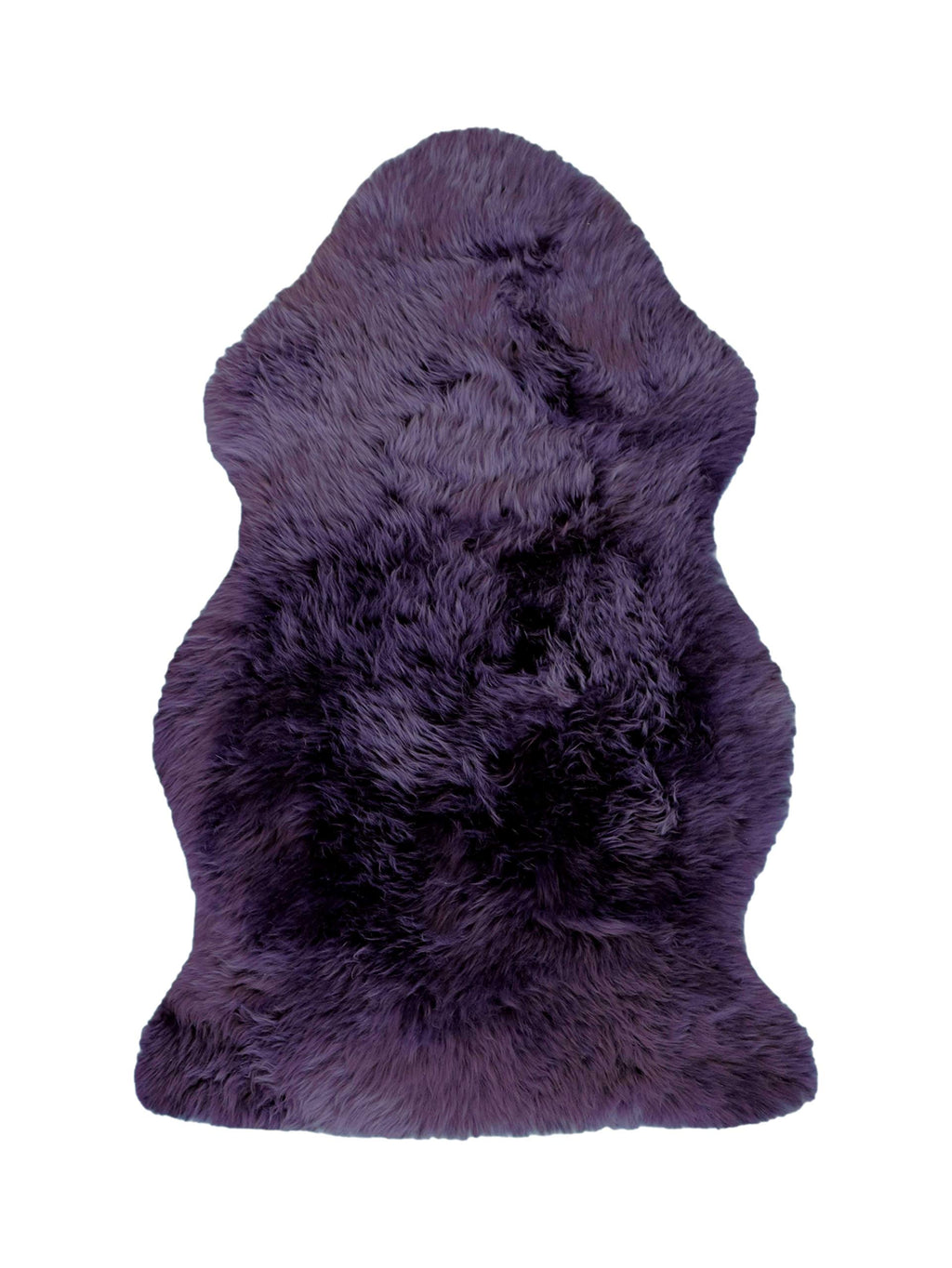 HomeRoots 2' X 3' Purple New Zealand Natural Sheepskin Rug