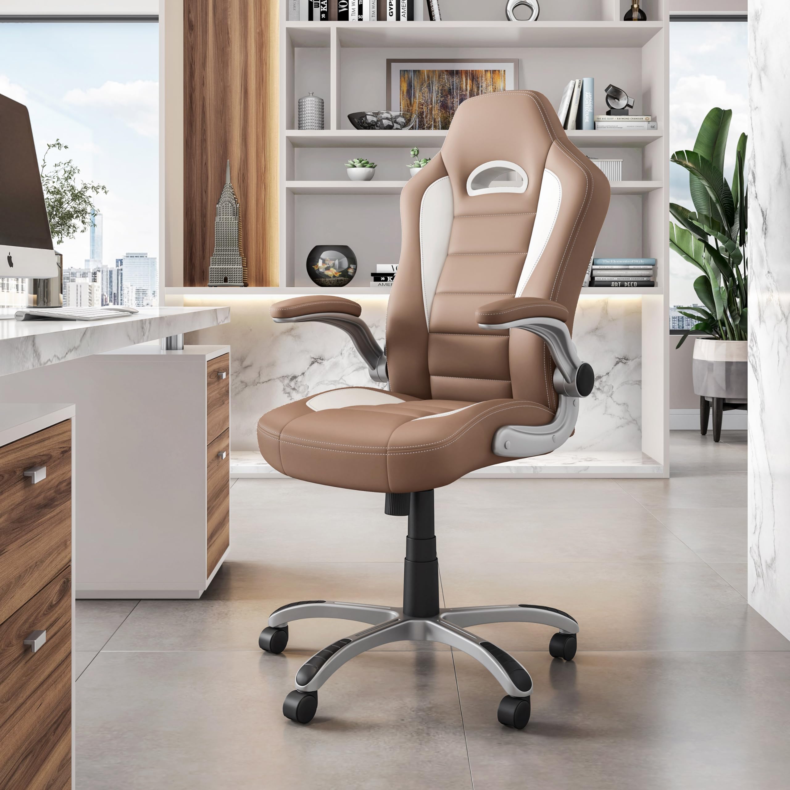 Techni Mobili Sport Race Executive Chair, Camel