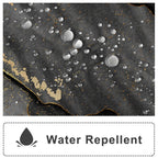 Awert Dreamy Ink Art Black Glod Marble Shower Curtain For Bathroom Modern High Definition Printing Waterproof Shower Curtain Wit