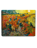 DECORARTS - The Red Vineyards, Vincent Van Gogh Art Reproduction. Giclee Canvas Prints Wall Art for Home Decor 20x16, Depth 1.5