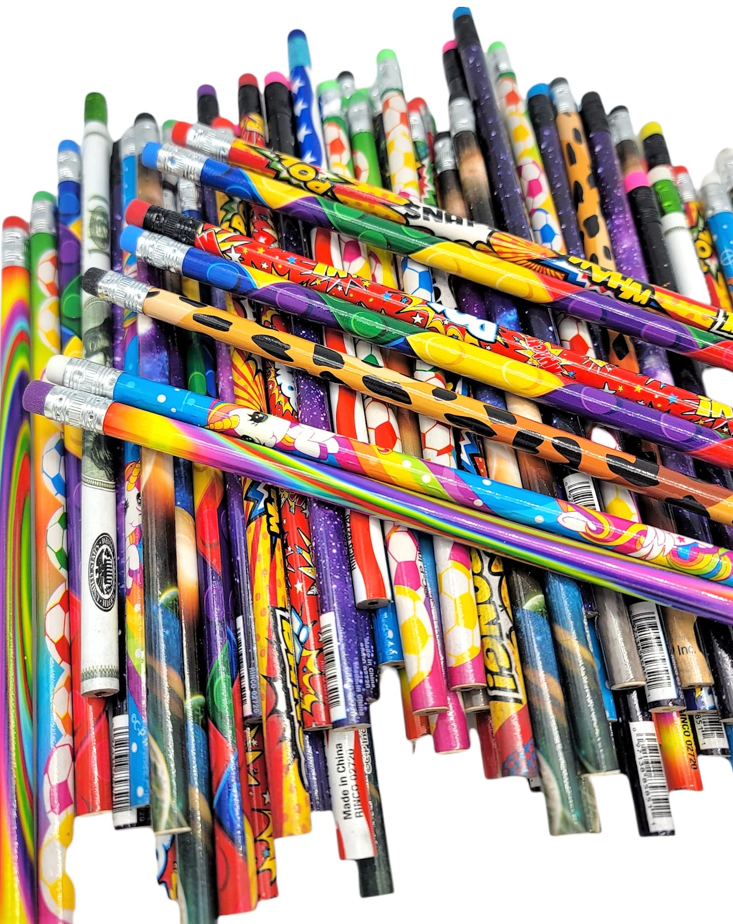 Zugar Land Awesome Assortment Of Various Designs Pencils Totally Random Pick (24 Pack)