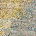 HomeRoots 527672 10 ft. Green Abstract Power Loom Round Area Rug