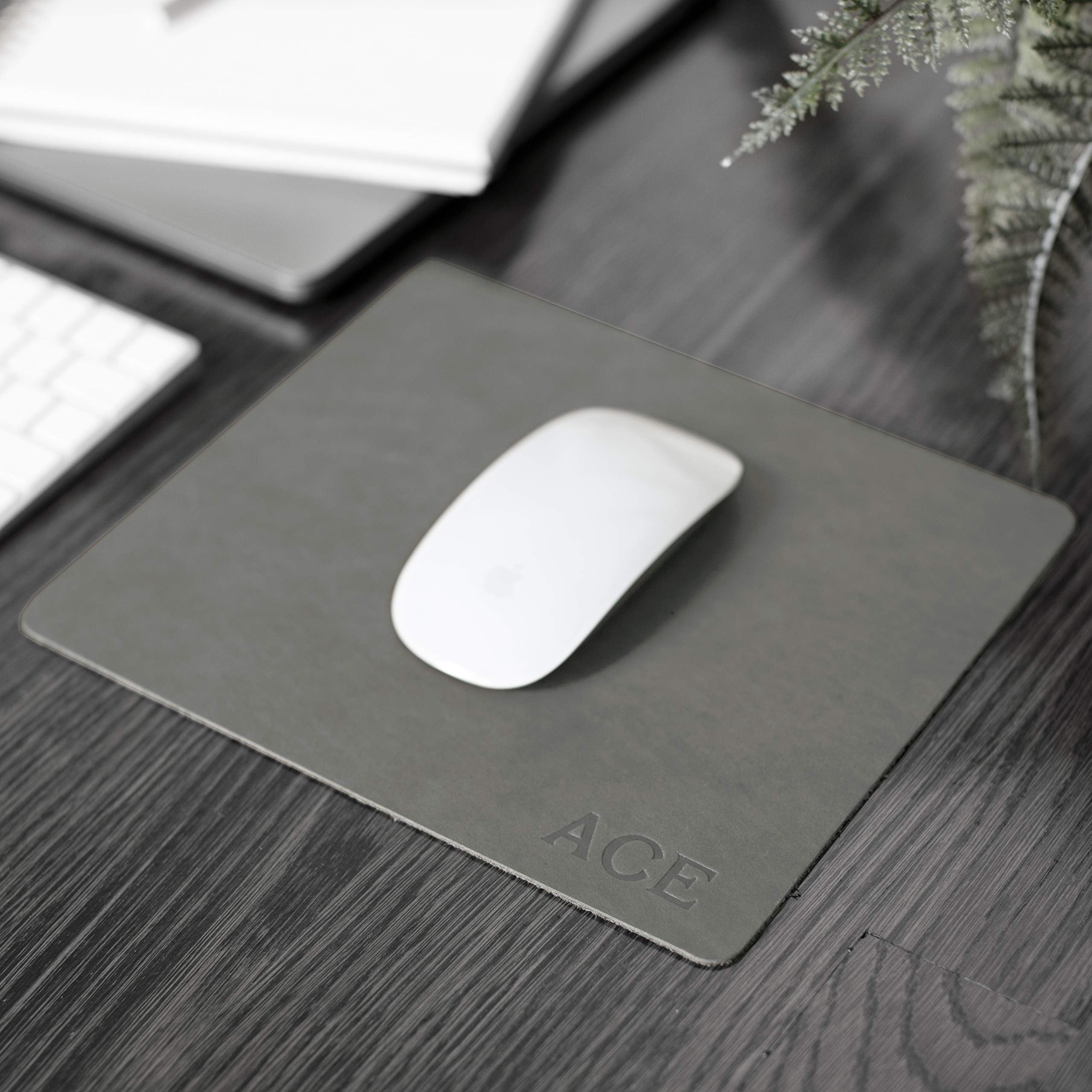 Leather Mouse Pad |100% Genuine Domestic Leather | Dimensions 9' X 7.5' | Desk Accessory | Work From Home Office Accessory | M