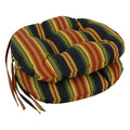 Blazing Needles 16-Inch Outdoor Round Chair Cushion, 16' X 16', Lyndhurst Raven 2 Count