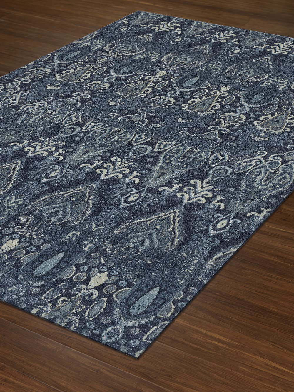 Dalyn Rugs Geneva Gv315 Navy 3'3&quot; X 5'1&quot; Rectangle Soft Area Rug, Easy Clean, Non Shedding, Bedroom, Entry, Living Room, Dining Room, Kitchen Rug
