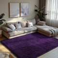 6x9 Fluffy Area Rug for Living Room,Shag Area Rugs for Bedroom,Purple Soft Fuzzy Rug Non-Shedding Indoor Plush Carpet for Kids B