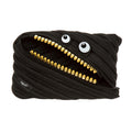 Zipit Grillz Large Pencil Case For Kids | Pencil Pouch For School, College And Office | Pencil Bag For Boys & Girls (Black)