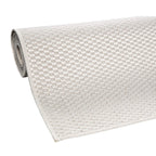 Solid Outdoor Rug For Patio Or Balcony Weatherproof In Mottled Cream, Size: 6'7' X 9'2'