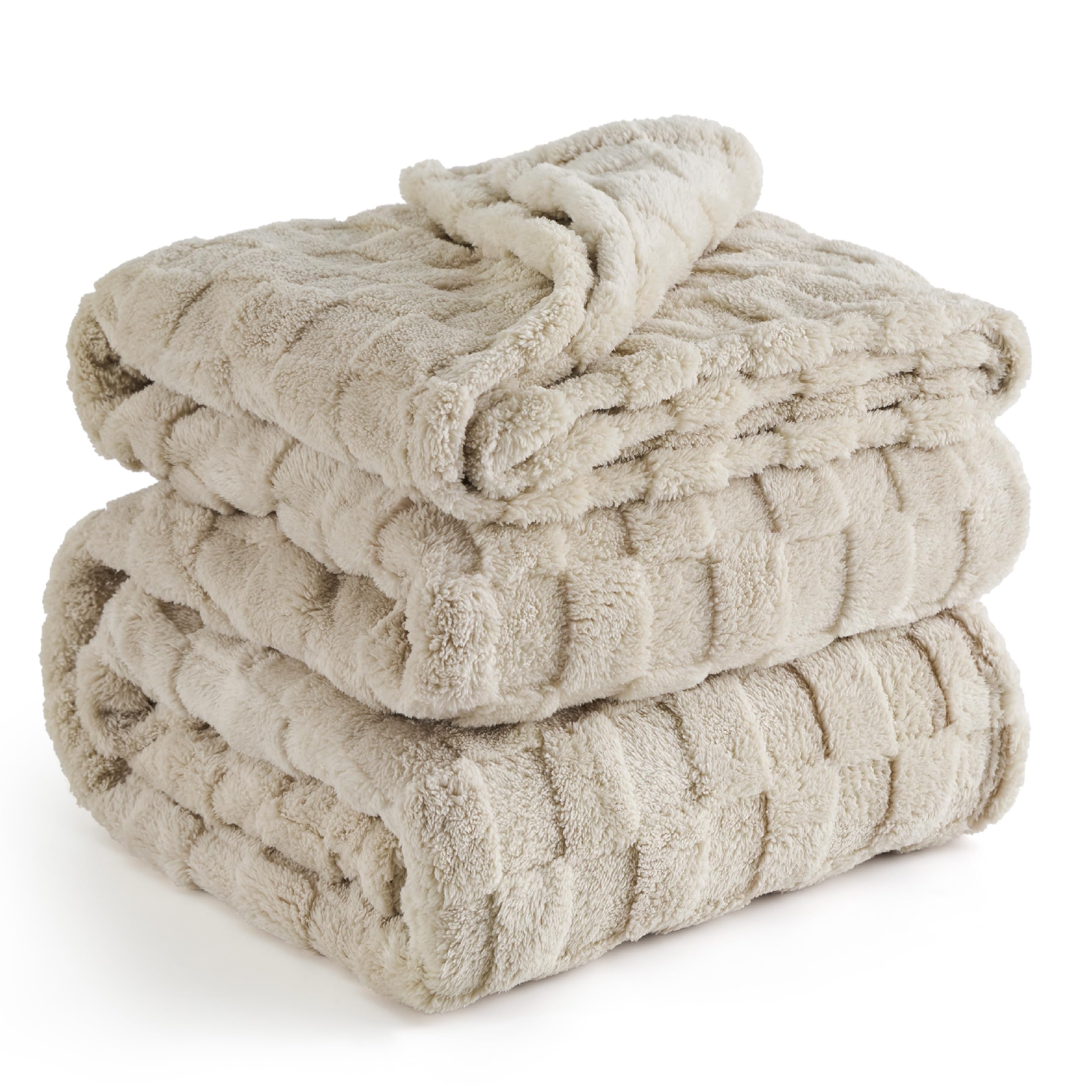 Bedsure Brown Fleece Blanket For Couch - Super Soft Cozy King Blankets For Women, Cute Small Blanket For Girls, 108X90 Inches