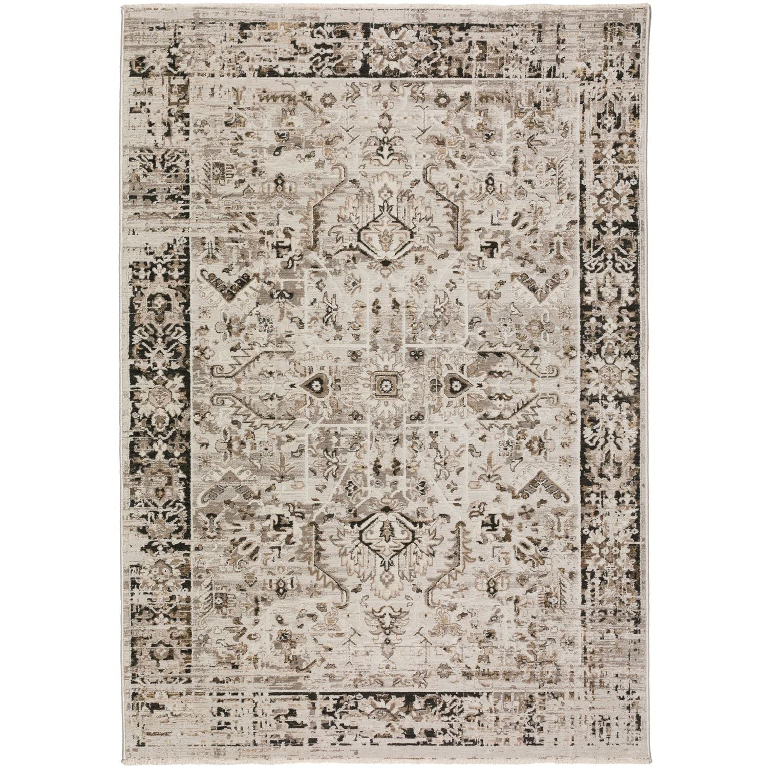 Antalya Ay4 Gray Transitional Rug Rectangle 9' X 13 ' 2"