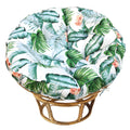 Bextile Papasan Chair Cushion, Papasan Cushion Only, 52 Inch Papasan Cushion, Thickened Overstuffed Round Cushion (Hawaii, 52In)