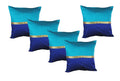 Pink Parrot 12X12 Inch BlueDupion Silk Cushion Cover (Multicolour) Set Of 5 Pieces