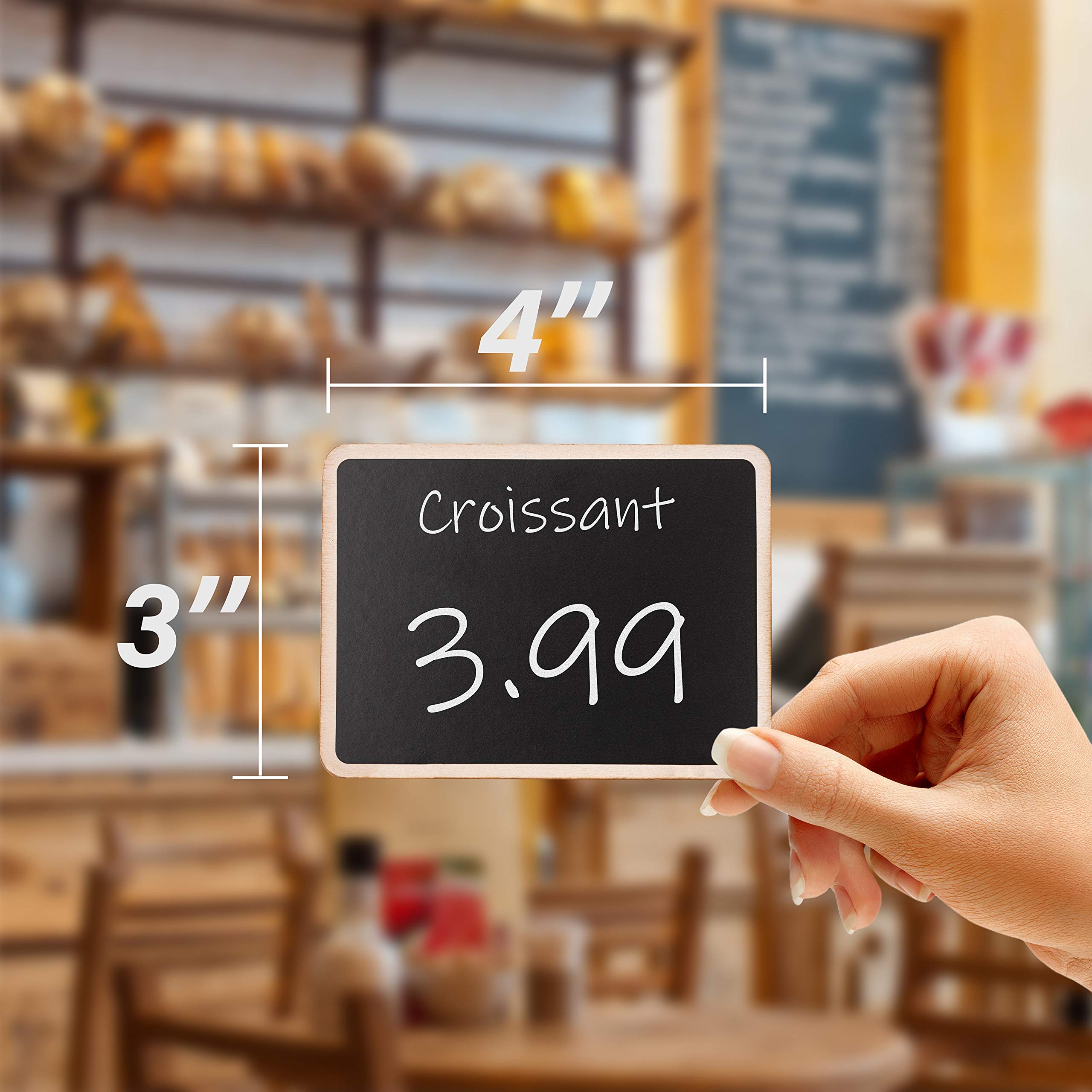 20+1 Pcs Wood Mini Chalkboard Sign With Easel Stand Special Event Decorations, Table Numbers Plants, Weddings Place & Birthday P